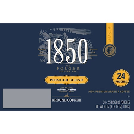 Folgers Folgers 1850 2.5 oz. Pioneer Blend, PK24 2550021511